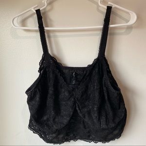 Torrid black lace bralette